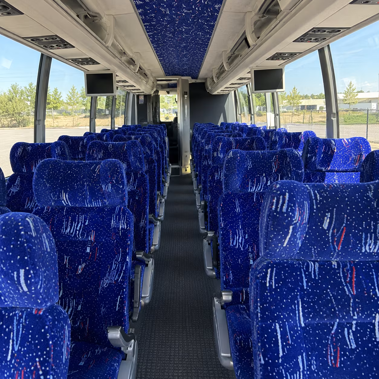 camarillo 56 passenger charter bus inside
